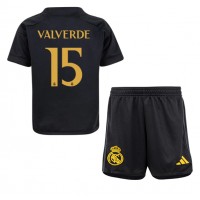 Real Madrid Federico Valverde #15 Replica Third Minikit 2023-24 Short Sleeve (+ pants)